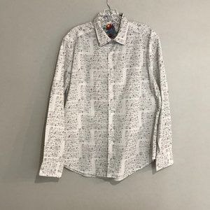 ROBERT GRAHAM Men's Long Sleeve Button Down Shirt - Size L